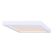 This modern light is enhanced with curved metal arms that surround the bottom to bring it a truly contemporary touch. Canarm Square Flush Mount Ceiling Light Integrated Led 18 W 7 In Metal Acrylic White Rona