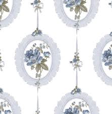 Scarica 10.054 cornice fiori vettoriali gratis. Parati Shabby Chic Disegno Cornici Floreali Fiori Blu Su Fondo Bianco Blooming Garden 7817
