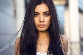 What hair color looks good with black eyebrows? Women Face Portrait Necklace Long Hair Dark Hair Eyeliner Black Hair Brown Eyes Wallpaper Resolution 1600x1067 Id 688775 Wallha Com
