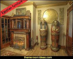 Egyptian Themed Furniture King Tutankhamen S Life Size Sarcophagus Cabinet Egyptian Themed Furniture Egyptian Home Decor Egyptian Furniture Bedroom Themes