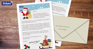 Denn je mehr briefe du verschickst, desto mehr antwortbriefe bekommst du vom weihnachtsmann, christkind und. Brief Vom Weihnachtsmann Stikets