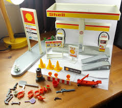 Playmobil Shell Garage Playset Incomplete 1981 Geobra