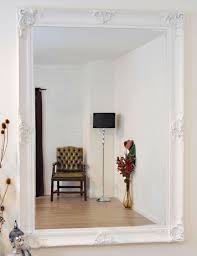 Mirrors that will open up a room with light, and add character when teamed with sofa, sideboard, or bedroom suite. Beautiful Large White Decorative Ornate Wall Mirror 7ft X 5ft 213 X 152cm