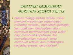 Menghasilkan idea atau ciptaan yang kreatif dan. Ppt Kemahiran Berfikir Secara Kritis Powerpoint Presentation Free Download Id 5128957