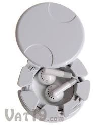 The Original Earpod Felt Lined Earbud Case Prevents Messy Wires Earbud Holder Earphones Holder Earphones Wire
