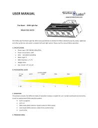 manual for five beam light bar w five full white 9w leds