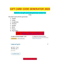 All these created paypal gift card redeem codes numbers are 100% irregular and adhere to the blessing code rules and recipe. Gift Card Code Generator 2020
