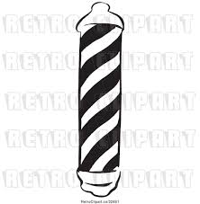 This image is protected by copyright law and can not be legally used without purchasing a license. Vector Clip Art Of Retro Barber Pole By Picsburg 32461