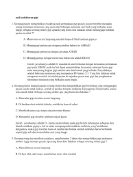 Maybe you would like to learn more about one of these? Soal Kedokteran Gigi