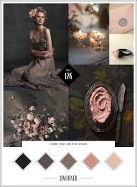 Black And Rose Gold Color Scheme Moodboard Mood Board Color Inspiration Gold Color Palettes