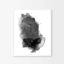 Abstract Black And White Watercolor Painting Abstract Watercolor Painting Black White Art Print Minimalist Etsy Watercolor Paintings Abstract Etsy Wall Art Black And White Wall Art
