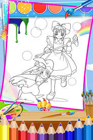 Cardcaptors sakura coloring page back. How To Color Cardcaptor Sakura Coloring Pages For Android Apk Download