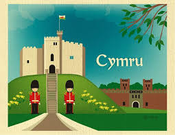 Cardiff Skyline Print Wales Castle Art Welsh Art Print Etsy Castles In Wales Castle Art Cardiff Wales