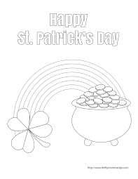 ​if you are looking for just the right color green for your st. St Patrick S Day Pot Of Gold Coloring Page Thrifty Mommas Tips