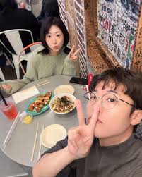 Quality brother sister time @jenkumagai And some Korean street food