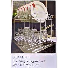 Rak piring alumunium 3 susun best quality: Rak Piring Serbaguna Susun 2 Scarlet Terbaru Agustus 2021 Harga Murah Kualitas Terjamin Blibli