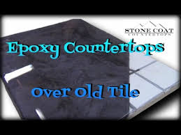 epoxy countertops over old tile youtube