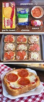 Try This Tonight Using French Bread Homemade Garlic Butter Classico Pizza Sauce And Mozzarella Cheese Tasted Amazing And My Dad Recipes Food Snack Recipes