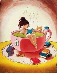Mi Pasion La Lectura Tea Art Tea And Books Book Art