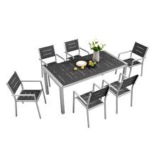 A modern and contemporary dining set that will impress your dinner party guests. China Backyard Extendable Table And Chair Outdoor Living Dining Furniture China Garden Furniture Furniture Outdoor Furniture Patio Furniture