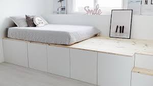 We're all about helping you get more from your money. Diy On Fabrique Un Lit Estrade Lit Haut Platform Bed Pour Laura Youtube