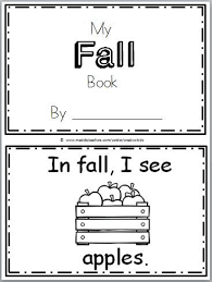 Free Fall Book For Kindergarten 9 Pages Madebyteachers Kindergarten Books Fall Preschool Activities Fall Kindergarten