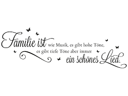 Wandtattoo Familie Ist Ein Schones Lied Von Klebeheld