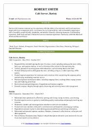 Barista Resume Samples Qwikresume