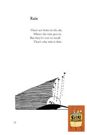 A Rather Good Poem Rain By Spike Milligan Verses For Kids Kids Poems Poetry For Kids