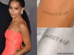 Zoe's newest tattoo joins quite a few others, which include everything from a mermaid to a cassette tape and an anchor. Zoe Kravitz S 55 Tattoos Meanings Steal Her Style