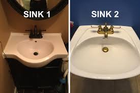 the pleasure of cleaning a dirty sink