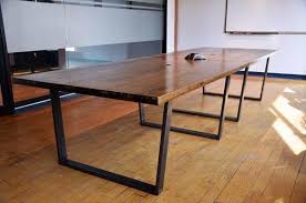 Originally i wanted a live edge dining table, but unfortunately those live wood slabs cost an arm and a leg. Diy Industrial Pallet Conference Table 101 Pallets
