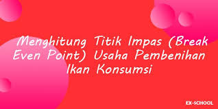 Berikut soal essai prakarya dan kewirausahaan kurikulum 2013 edisi revisi dengan kunci jawaban untuk 13. Menghitung Titik Impas Break Even Point Usaha Pembenihan Ikan Konsumsi Your All In One Event Partner Solution