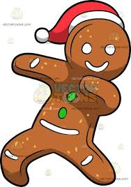 A Dabbing Gingerbread Man Gingerbread Man Gingerbread Man Drawing Cartoon Clip Art