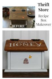 Pin By Homeroad On Crafts Recipe Box Makeover Recipe Box Diy Diy Projects