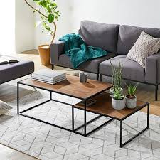 楽天市場 テーブル ネストテーブル ローテーブル おしゃれ リビングテーブル センターテーブル コーヒーテーブル 2個 セット 大きい サイドテーブル 木製 突板 カフェ風 幅55 90cm 食卓テーブル リビング 在宅 テレワーク 在宅勤務 新生活 barocca バロッカ