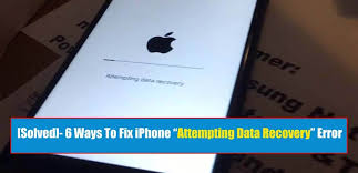 Solved 6 Ways To Fix Iphone Attempting Data Recovery Error Data Recovery Iphone Data