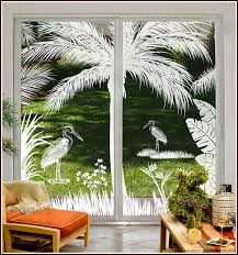 2020 popular 1 trends in home & garden, home improvement with sliding glass door opaque film and 1. Heron Hideaway 2 Door Etched Glass Scene Wallpaper For Windows
