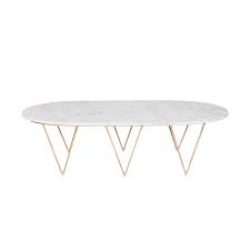 White Marble And Gold Hairpin Oval Coffee Table Gold Coffee Table Marble Top Coffee Table Brass Coffee Table