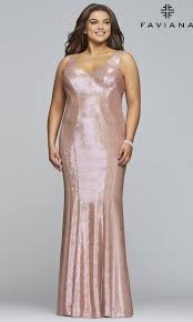 Visit dillard's to find clothing, accessories, shoes, cosmetics & more. Plus Size Metallic Rose Gold Long Prom Dress Promgirl