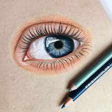 Gradual layering of colors here you see the steps how i begin drawing the eyes in colored pencil. Blue Eye Drawing Eye Drawing Colored Pencil Artwork Color Pencil Sketch