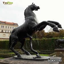 Bronze racing horse sculpture for sale. Craft Life Size Bronze Jumping Horse Statue For Sale Bokk 799 You Fine Sculpture