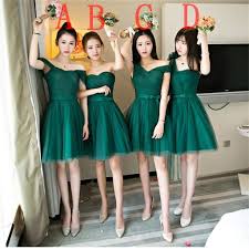 Mismatched Dark Green Tulle Short Bridesmaid Dresses Cheap Custom Short Bridesmaid Dresses Affordable Bridesmaid Gowns Bd023 Kecantikan