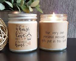 New home gifts are the best housewarming presents for someone moving into their first house, personalised ideas for rude get gifts for friends and family, handmade and personalised items and gits for men or women who are moving into somewhere new #newhomegifts #newhome #rudegifts. Soy Candle Fill A House With Love Candle Gift New Home Gift Housewarming Gift Personalized Candle Gift 8 Oz Soy Candle Gifts Giftibly Giftibly