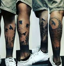 Best Tattoo Tree Leg Forests 35 Ideas Leg Tattoos Forest Tattoos Leg Tattoo Men
