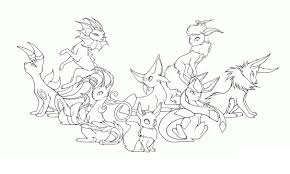 Maybe you would like to learn more about one of these? Cute Pokemon Coloring Pages Eevee Evolutins To Print For Adults Images Ecolorings Info