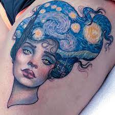 Ramon On Twitter Portrait Tattoo Van Gogh Tattoo Night Tattoo