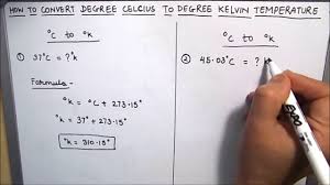 The temperature t in degrees celsius (°c) is equal to the temperature t in kelvin (k) minus 273.15 How To Convert Degree Celsius Temperature To Kelvin Temperature Convert From C To K Youtube