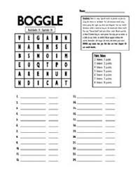 How to play boogle with a friend Rules For Boggle Boggle Word Games Boggle Board