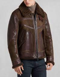 Southborough Blouson Leather Jacket Men American Fashion Men Black Leather Motorcycle Jacket